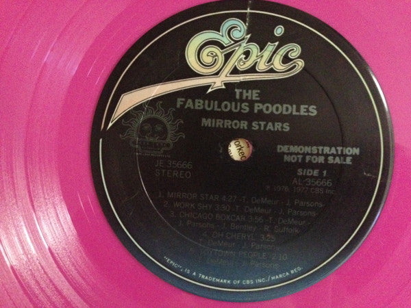 Fabulous Poodles : Mirror Stars (LP, Comp, Promo, Pin)