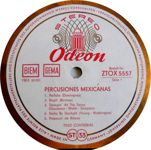 Tino Contreras : Percusiones Mexicanas (LP, Album)