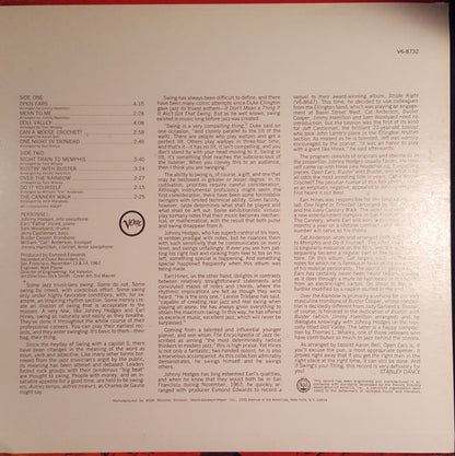 Hodges* & Hines* : Swing's Our Thing (LP, Album, Gat)