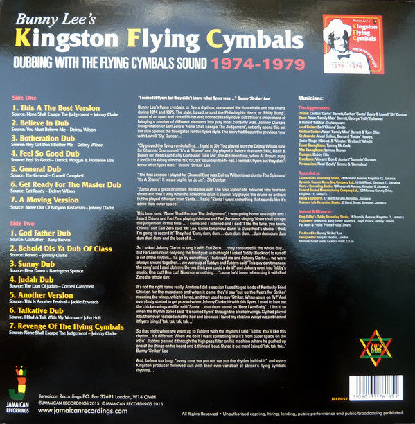 Bunny Lee's* : Kingston Flying Cymbals (Dubbing With The Flying Cymbals Sound 1974 - 1979) (LP, Comp)