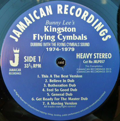 Bunny Lee's* : Kingston Flying Cymbals (Dubbing With The Flying Cymbals Sound 1974 - 1979) (LP, Comp)