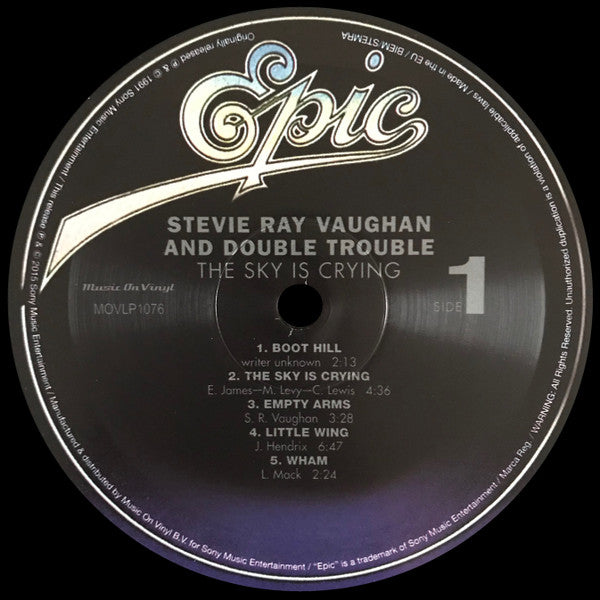 Stevie Ray Vaughan And Double Trouble* : The Sky Is Crying (LP, Album, RE, 180)