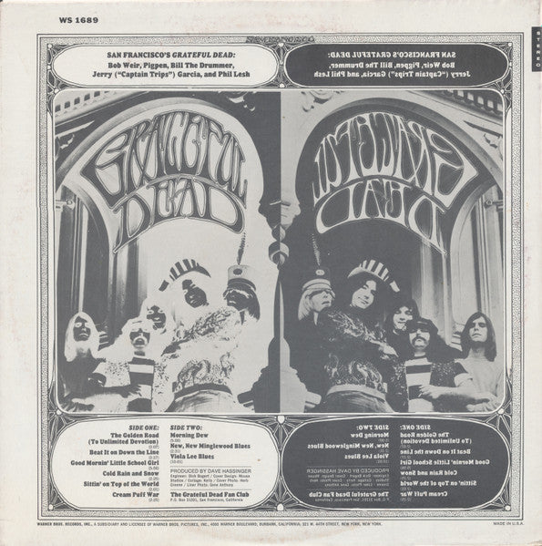 The Grateful Dead : The Grateful Dead (LP, Album, RP, Jac)