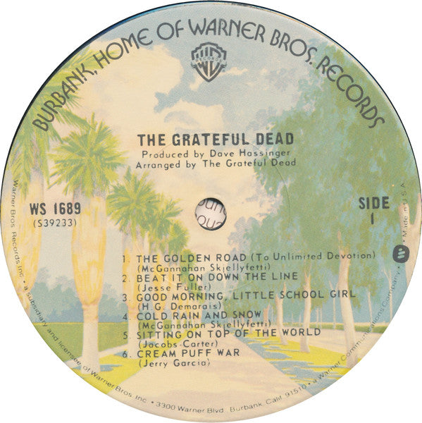 The Grateful Dead : The Grateful Dead (LP, Album, RP, Jac)