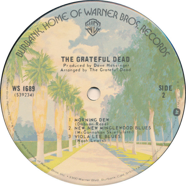 The Grateful Dead : The Grateful Dead (LP, Album, RP, Jac)