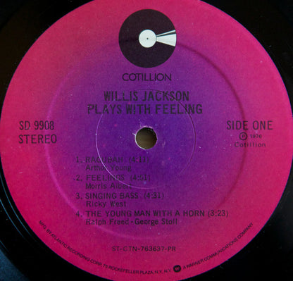 Willis Jackson : Plays With Feeling (LP, Album)