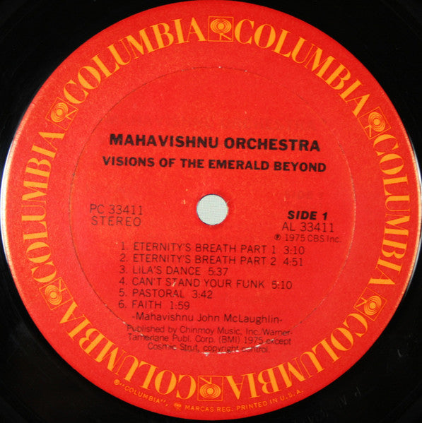 Mahavishnu Orchestra : Visions Of The Emerald Beyond (LP, Album, Ter)