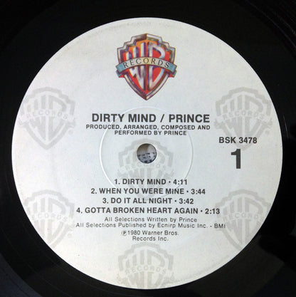 Prince : Dirty Mind (LP, Album, RP, Eur)