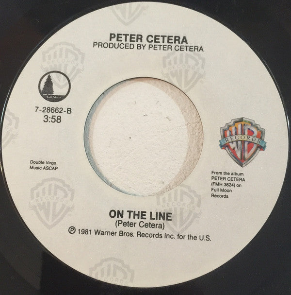 Peter Cetera : Glory Of Love (7", Single)