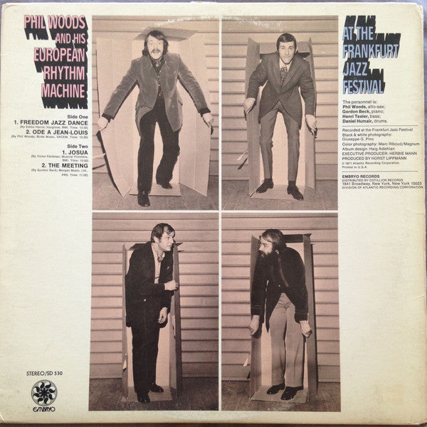 Phil Woods And His European Rhythm Machine : At The Frankfurt Jazz Festival (LP, Album, SP )
