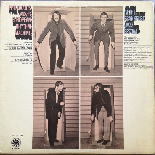 Phil Woods And His European Rhythm Machine : At The Frankfurt Jazz Festival (LP, Album, SP )