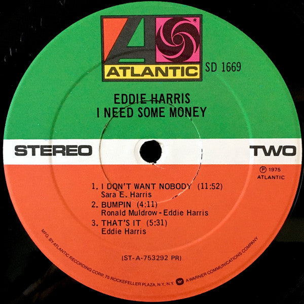 Eddie Harris : I Need Some Money (LP, Album, PR)