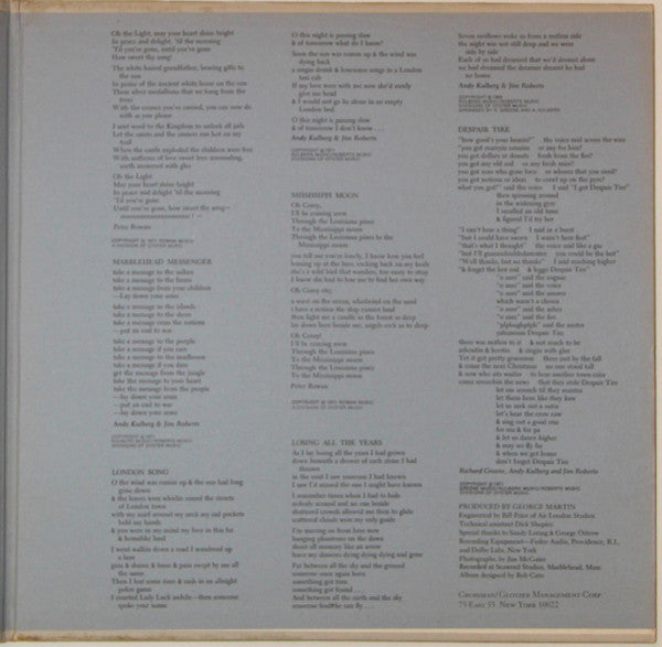 Seatrain : The Marblehead Messenger (LP, Album, Win)