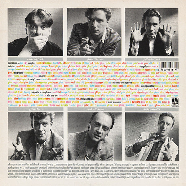 Squeeze (2) : Babylon And On (LP, Album, B -)