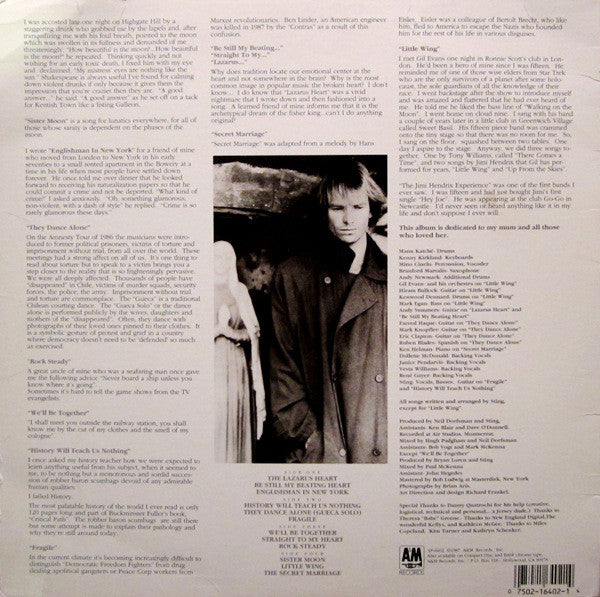 Sting : ...Nothing Like The Sun (2xLP, Album, Ele)