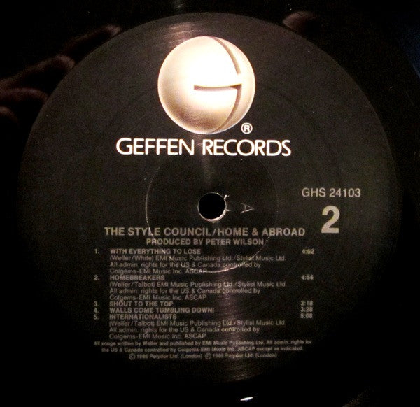 The Style Council : Home And Abroad - The Style Council, Live! (LP, Album, All)