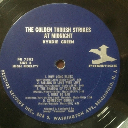 Byrdie Green : The Golden Thrush Strikes! (LP, Album, Mono)
