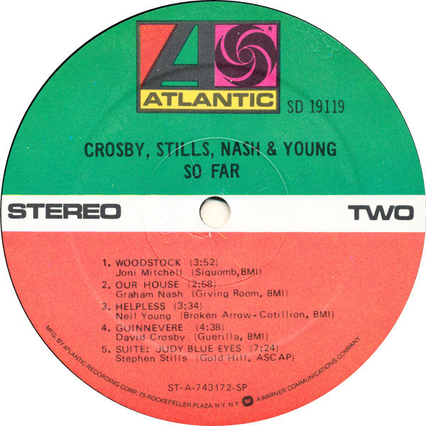 Crosby, Stills, Nash & Young : So Far (LP, Comp, RE)