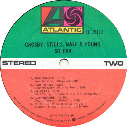 Crosby, Stills, Nash & Young : So Far (LP, Comp, RE)