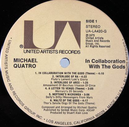 Michael Quatro : In Collaboration With The Gods (LP, Album)