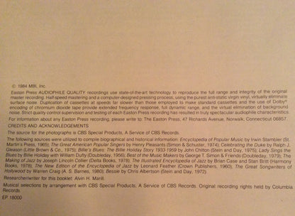 Bessie Smith, Billie Holiday : The Great Singers (4xLP, Comp, Mono + Box)