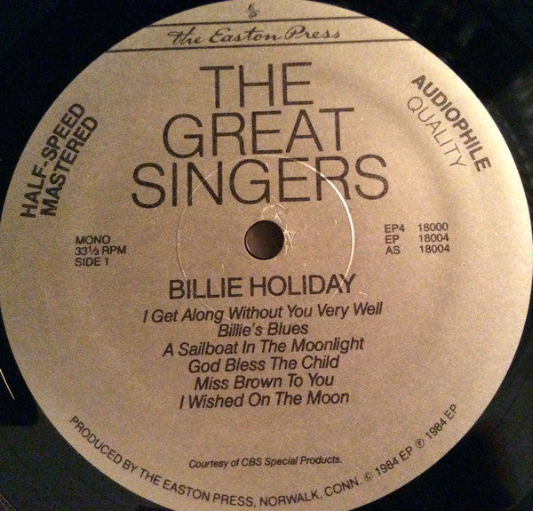 Bessie Smith, Billie Holiday : The Great Singers (4xLP, Comp, Mono + Box)