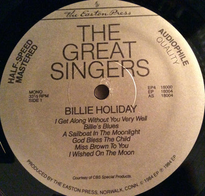 Bessie Smith, Billie Holiday : The Great Singers (4xLP, Comp, Mono + Box)