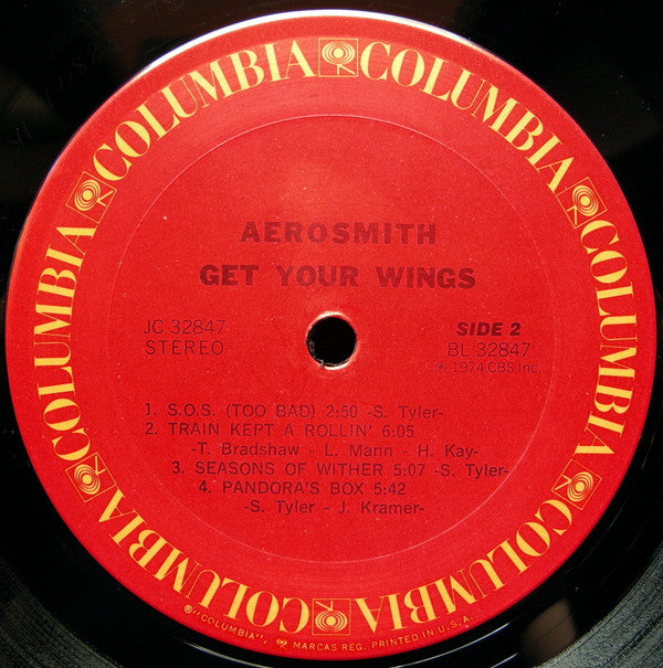 Aerosmith : Get Your Wings (LP, Album, Pit)