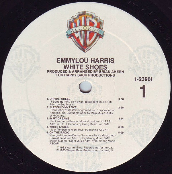 Emmylou Harris : White Shoes (LP, Album, All)