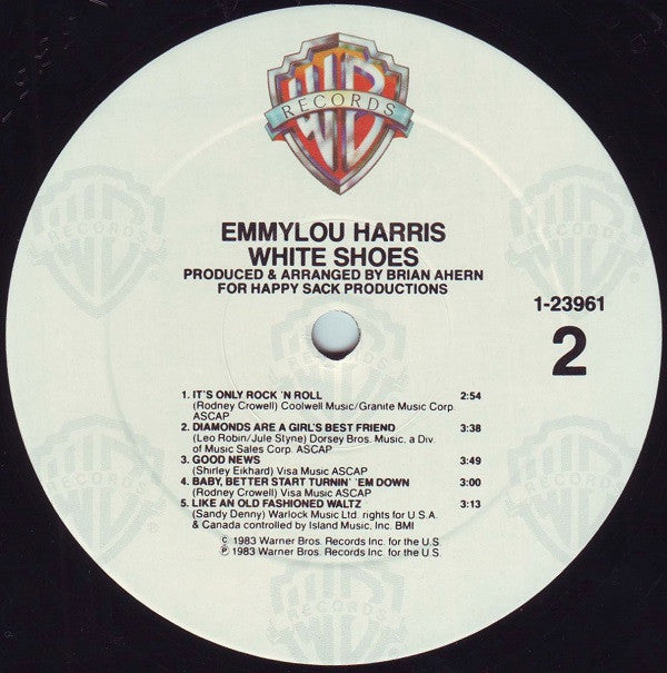 Emmylou Harris : White Shoes (LP, Album, All)