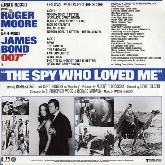 Marvin Hamlisch : The Spy Who Loved Me (Original Motion Picture Score) (LP, Album, All)