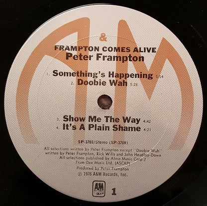 Peter Frampton : Frampton Comes Alive! (2xLP, Album, Pit)