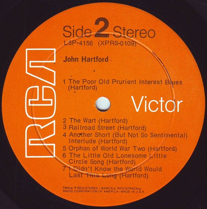 John Hartford : John Hartford (LP, Album, Hol)