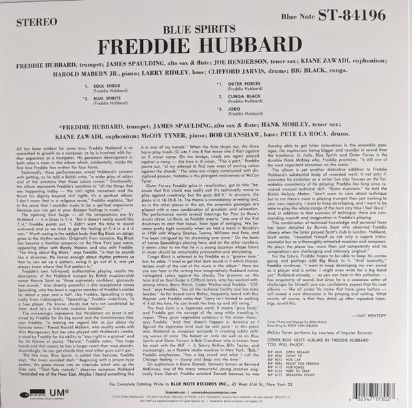 Freddie Hubbard : Blue Spirits (LP, Album, RE)