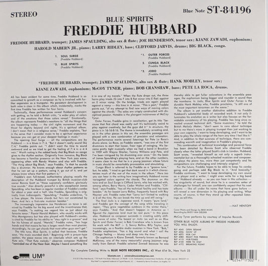 Freddie Hubbard : Blue Spirits (LP, Album, RE)
