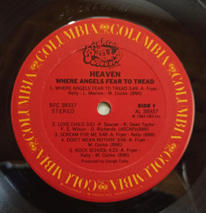 Heaven (13) : Where Angels Fear To Tread (LP, Album)