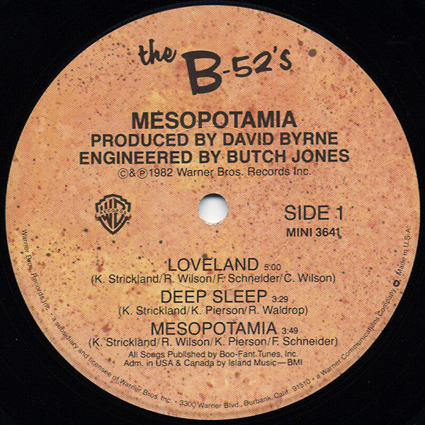 The B-52's : Mesopotamia (LP, MiniAlbum, Win)