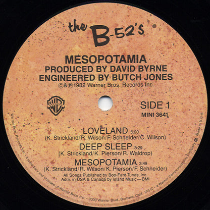 The B-52's : Mesopotamia (LP, MiniAlbum, Win)