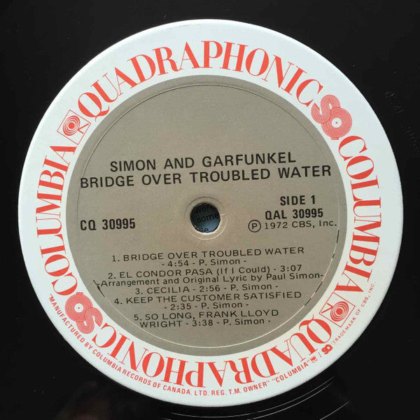 Simon And Garfunkel* : Bridge Over Troubled Water (LP, Album, Quad)