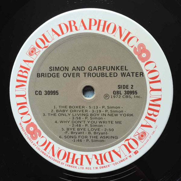 Simon And Garfunkel* : Bridge Over Troubled Water (LP, Album, Quad)
