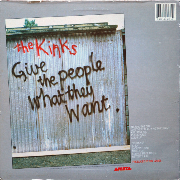 The Kinks : Give The People What They Want (LP, Album, Mon)