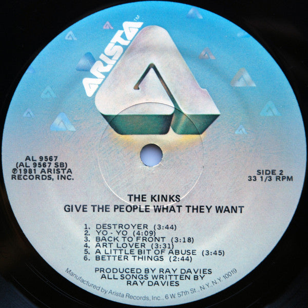 The Kinks : Give The People What They Want (LP, Album, Mon)