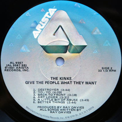 The Kinks : Give The People What They Want (LP, Album, Mon)