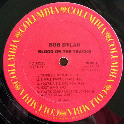 Bob Dylan : Blood On The Tracks (LP, Album, Bla)