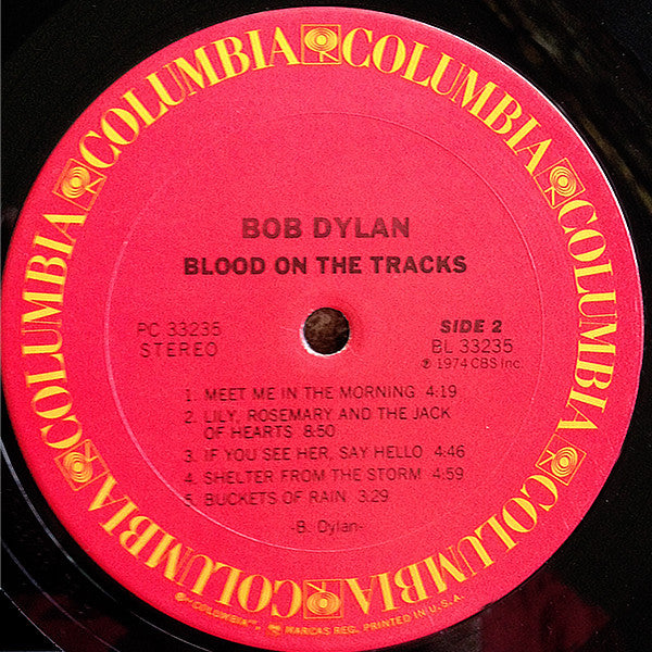Bob Dylan : Blood On The Tracks (LP, Album, Bla)