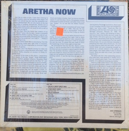 Aretha Franklin : Aretha Now (LP, Album)