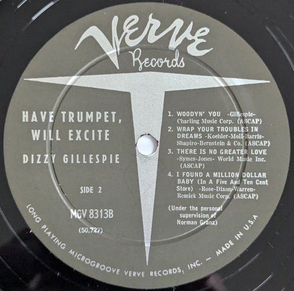Dizzy Gillespie : Have Trumpet, Will Excite! (LP, Album, Mono, RP, Hol)