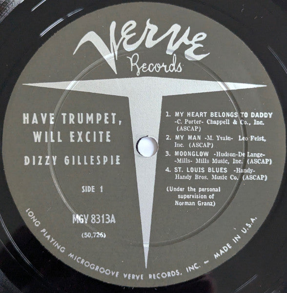 Dizzy Gillespie : Have Trumpet, Will Excite! (LP, Album, Mono, RP, Hol)