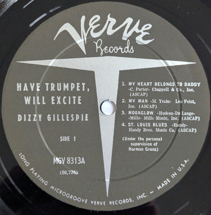 Dizzy Gillespie : Have Trumpet, Will Excite! (LP, Album, Mono, RP, Hol)