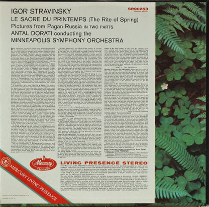 Igor Stravinsky, Antal Dorati, Minneapolis Symphony* : Le Sacre Du Printemps (LP, Album)